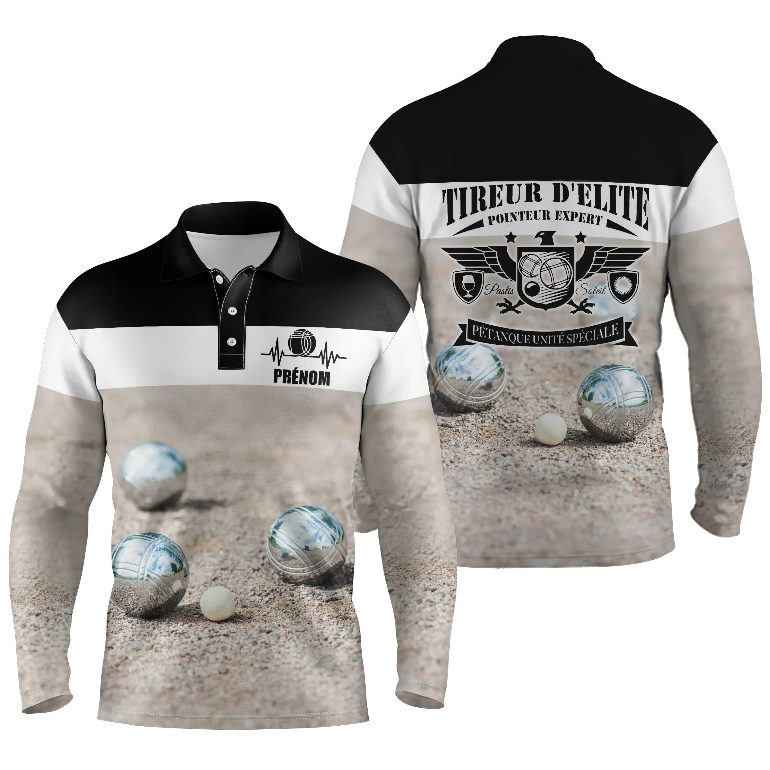 Customized Petanque Polo, Ideal Bouliste Gift, Elite Shooter, Expert Pointer, Petanque Special Unit - CT13122214