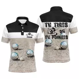 Customized Pétanque Polo, Ideal Gift for Boulistes, Shoot or Point - CT13122215