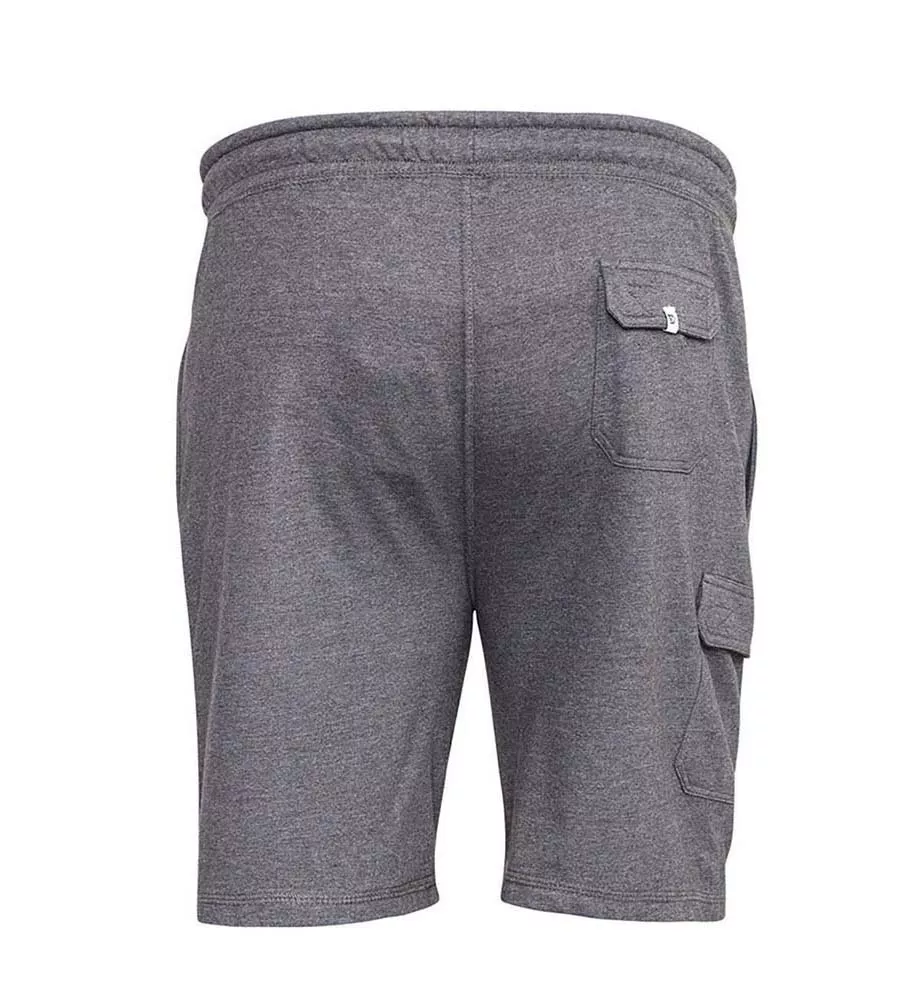 D555 Grey Lightweight Cotton Cargo Shorts for Big Men (JOHN GREY)