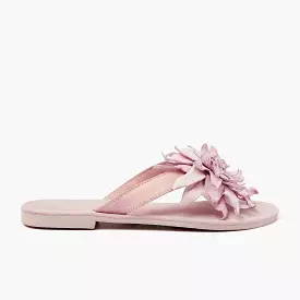 Daisy Pink Ladies Slippers