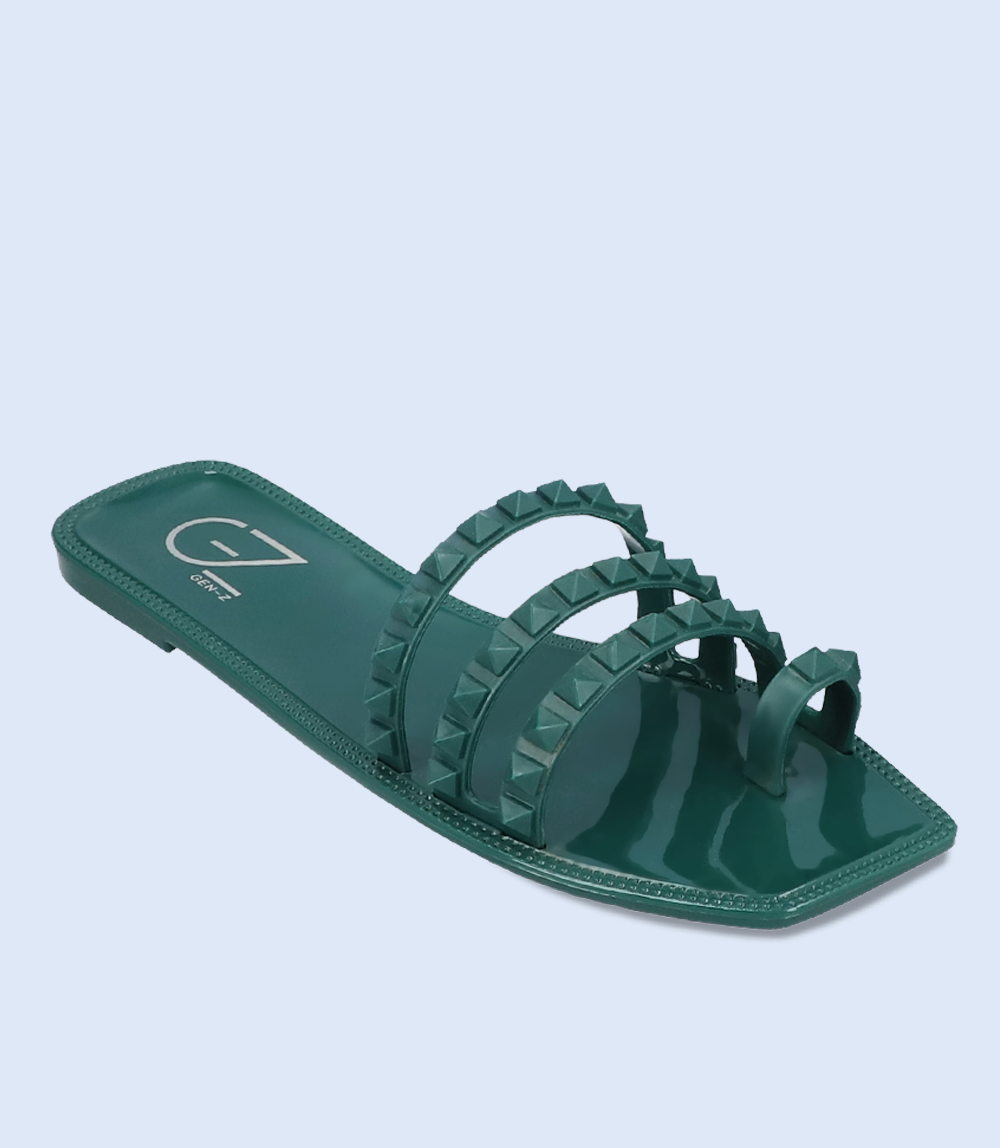 DARK GREEN Women Casual Slipper - BW7667