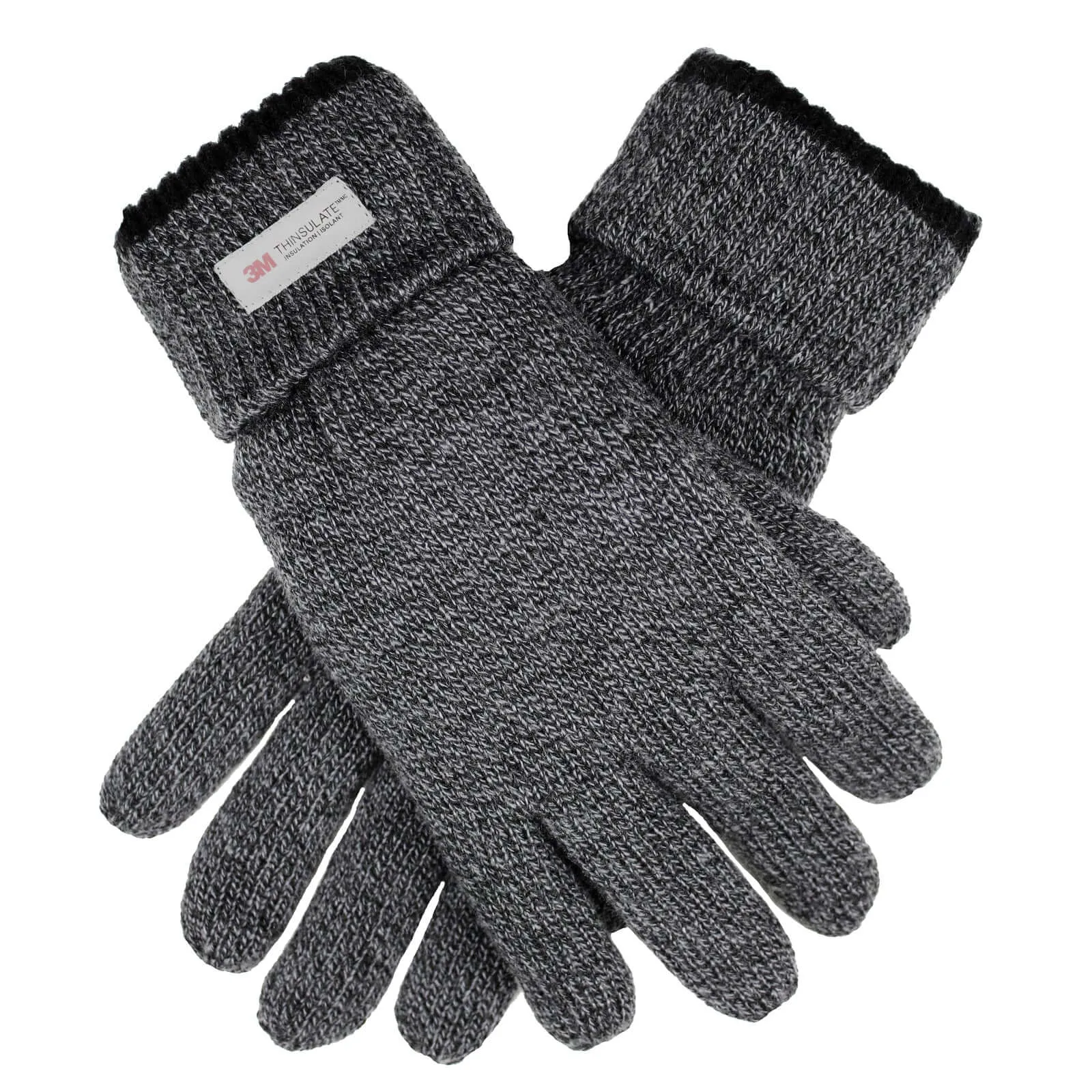 Thinsulate Knit Gloves with Rollover Cuff