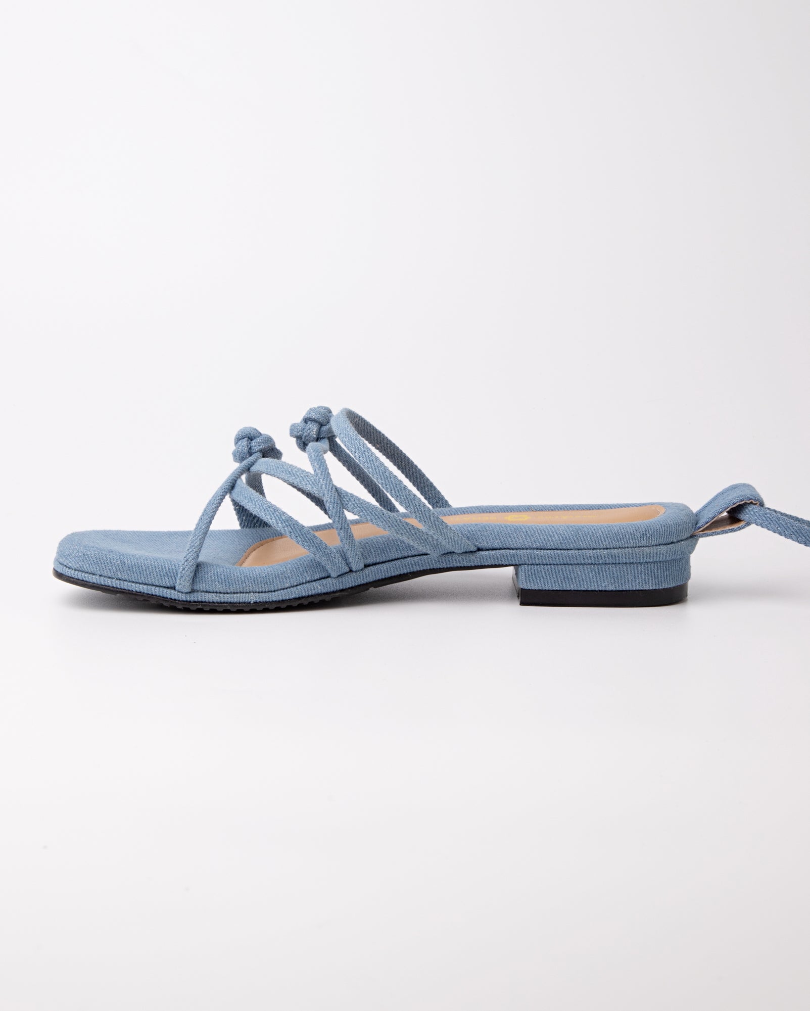 Double Chinese Knot Sandals (Light Denim)