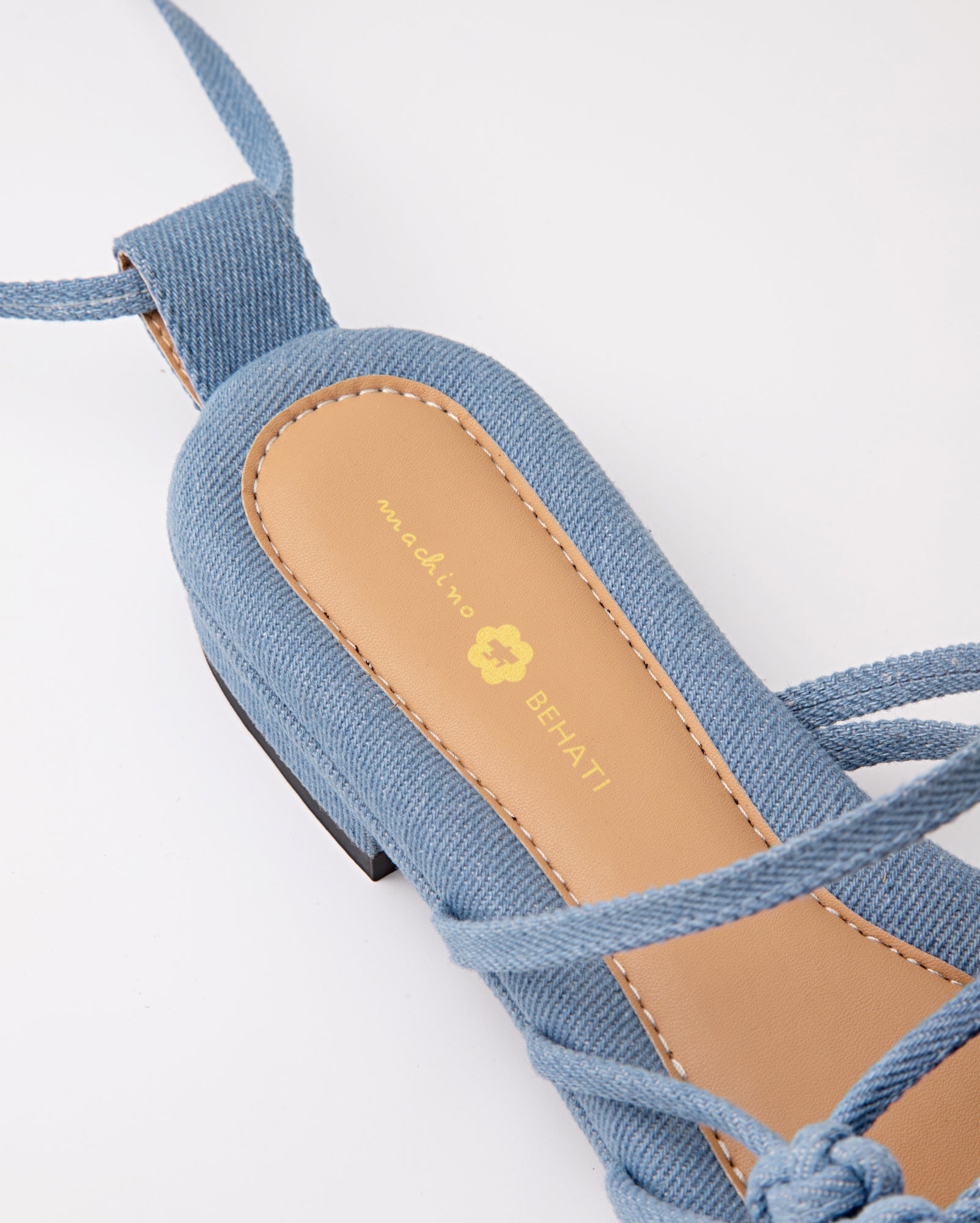 Double Chinese Knot Sandals (Light Denim)