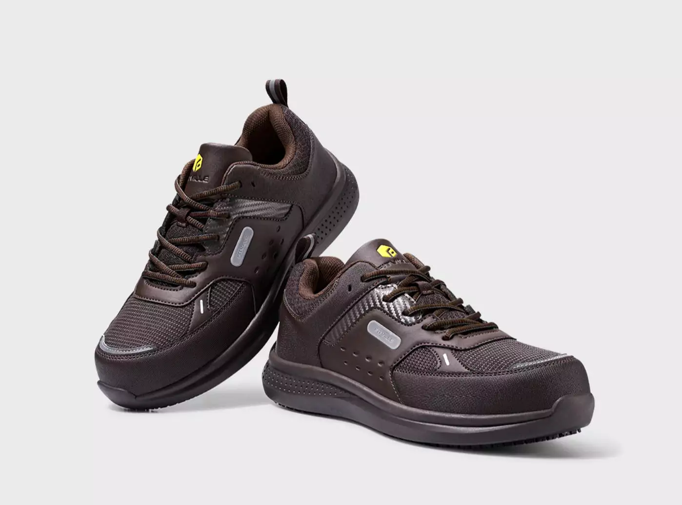 FitVille Men's SteelCore Work Shoes