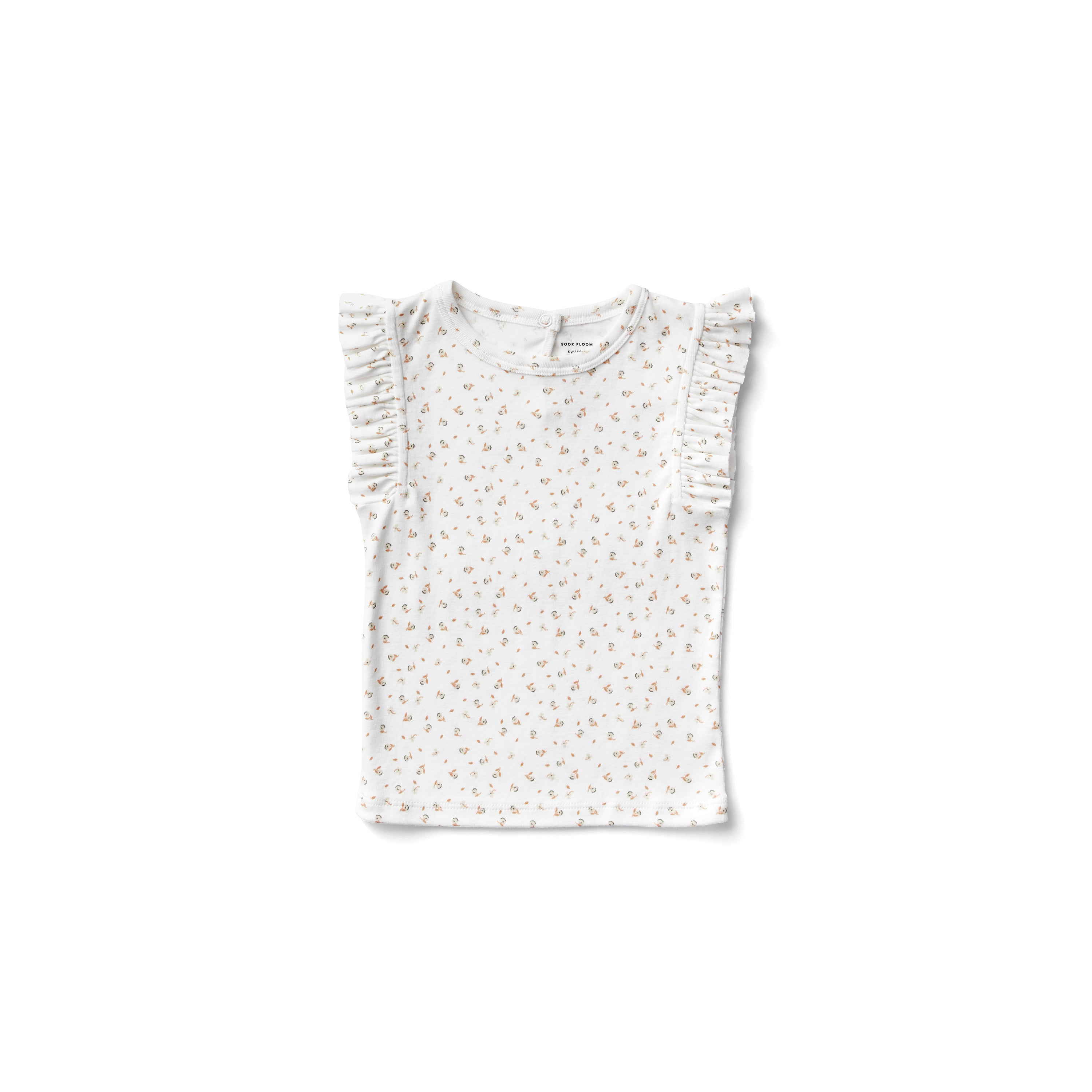 Fleur Print Sorbet Frill Tee