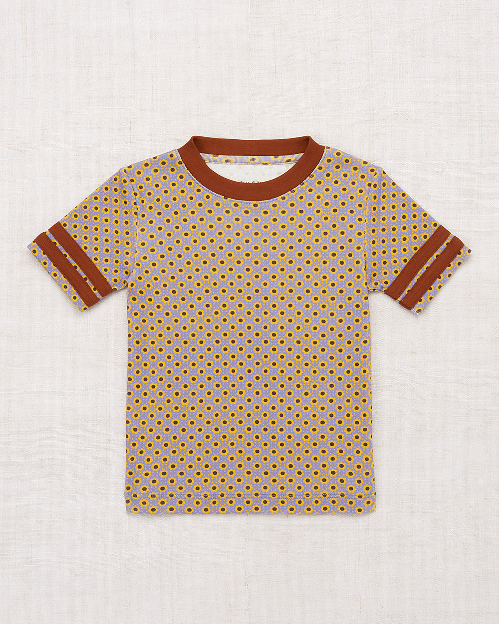 Flower Dot Pewter Rec Tee