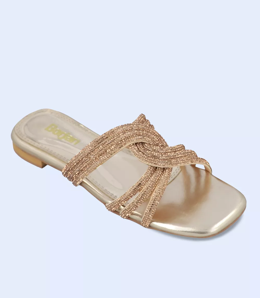 Formal Slipper for Women - BW8752 GOLDEN