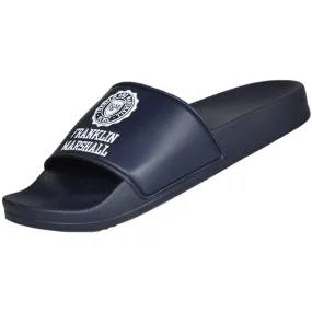 Franklin and Marshall Footwear Slip On Sliders Navy