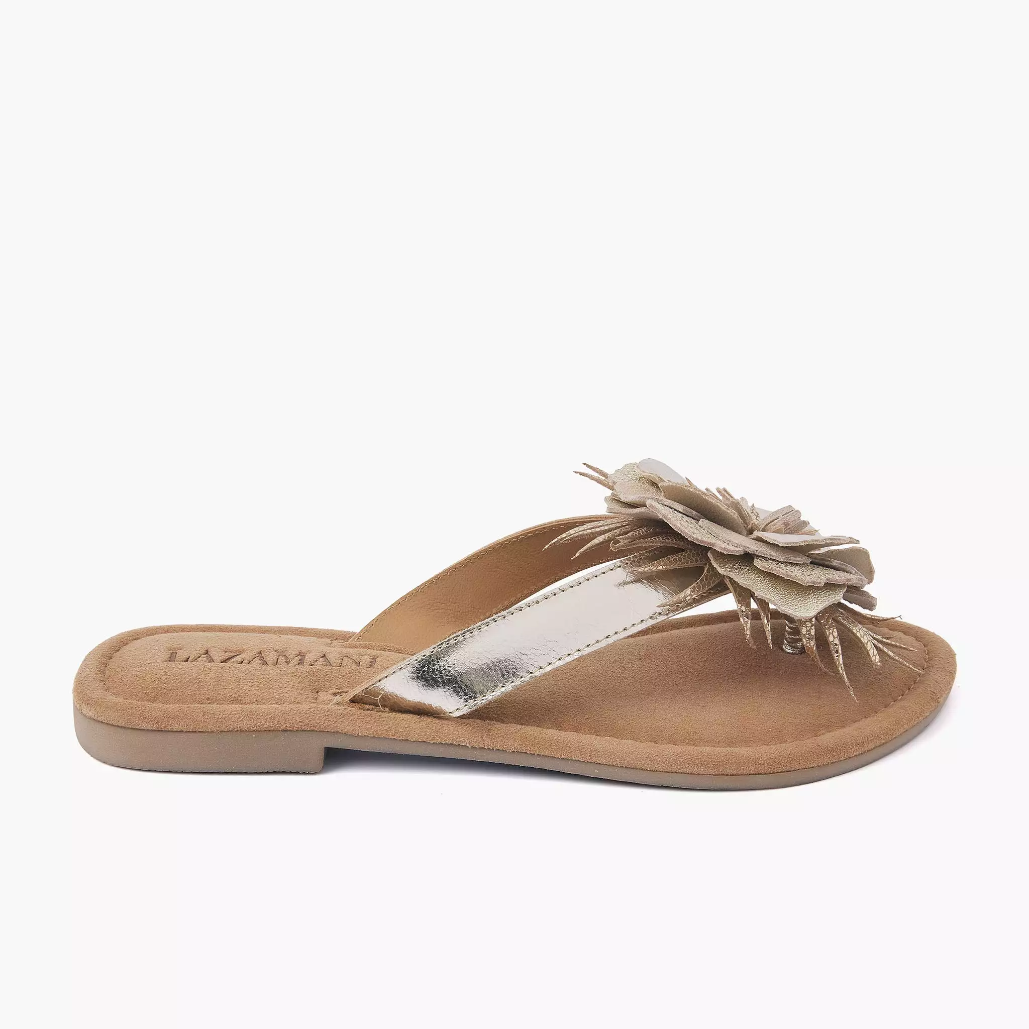 Gold Slippers for Women - Lily Leren