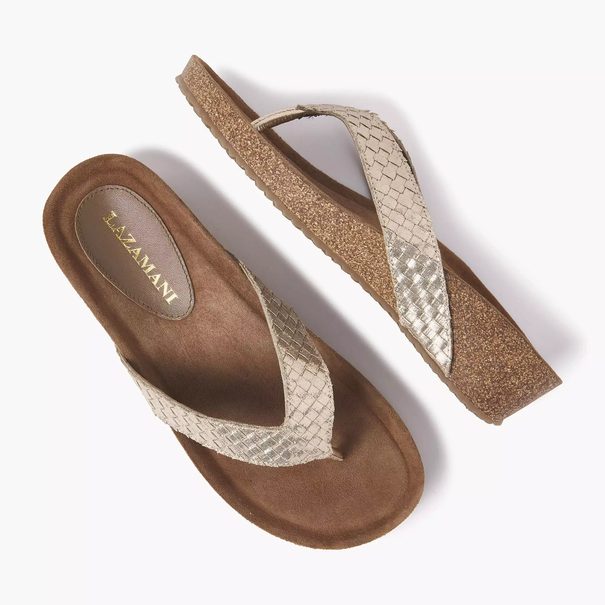 Gold Women's Slippers - Vivian Dames Collection