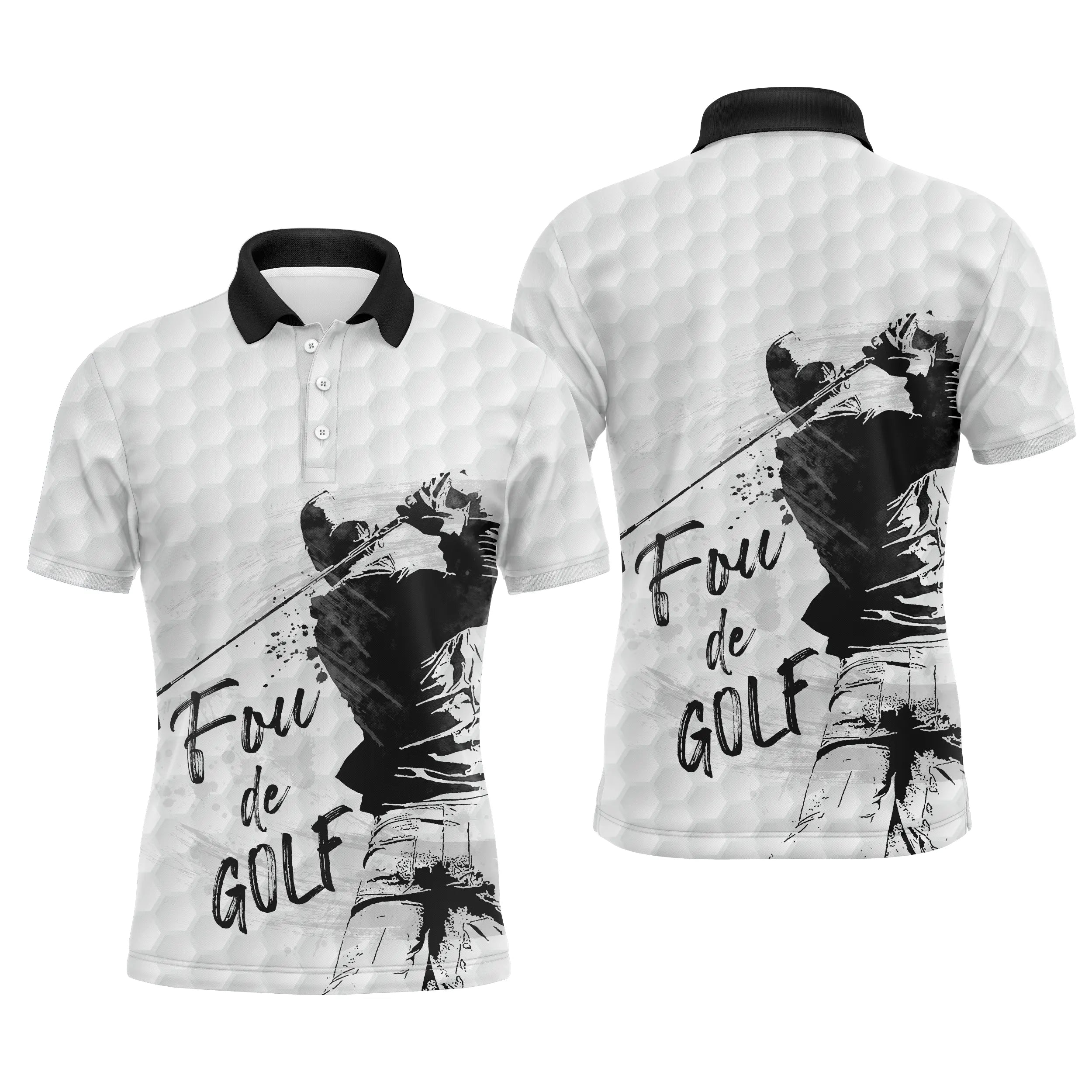 Golf Fan Polo, Golf Humor Gift, Golf Enthusiast, Quick-Dry Unisex Polo, Golf Ball Print