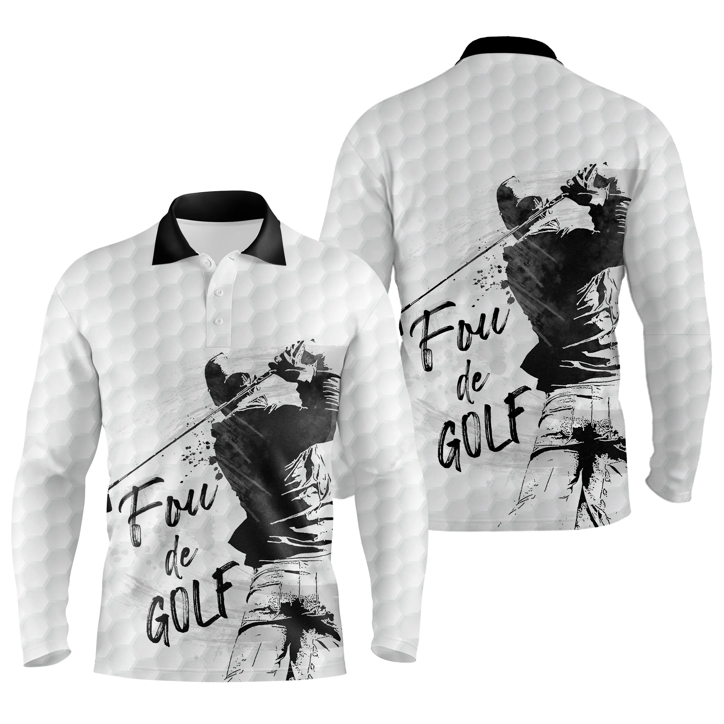 Golf Fan Polo, Golf Humor Gift, Golf Enthusiast, Quick-Dry Unisex Polo, Golf Ball Print