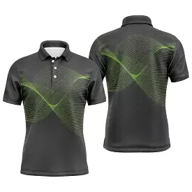 Golf Performance Polo Shirt - Quick Dry, Unisex Sports Apparel in Black - CTS13052208-2