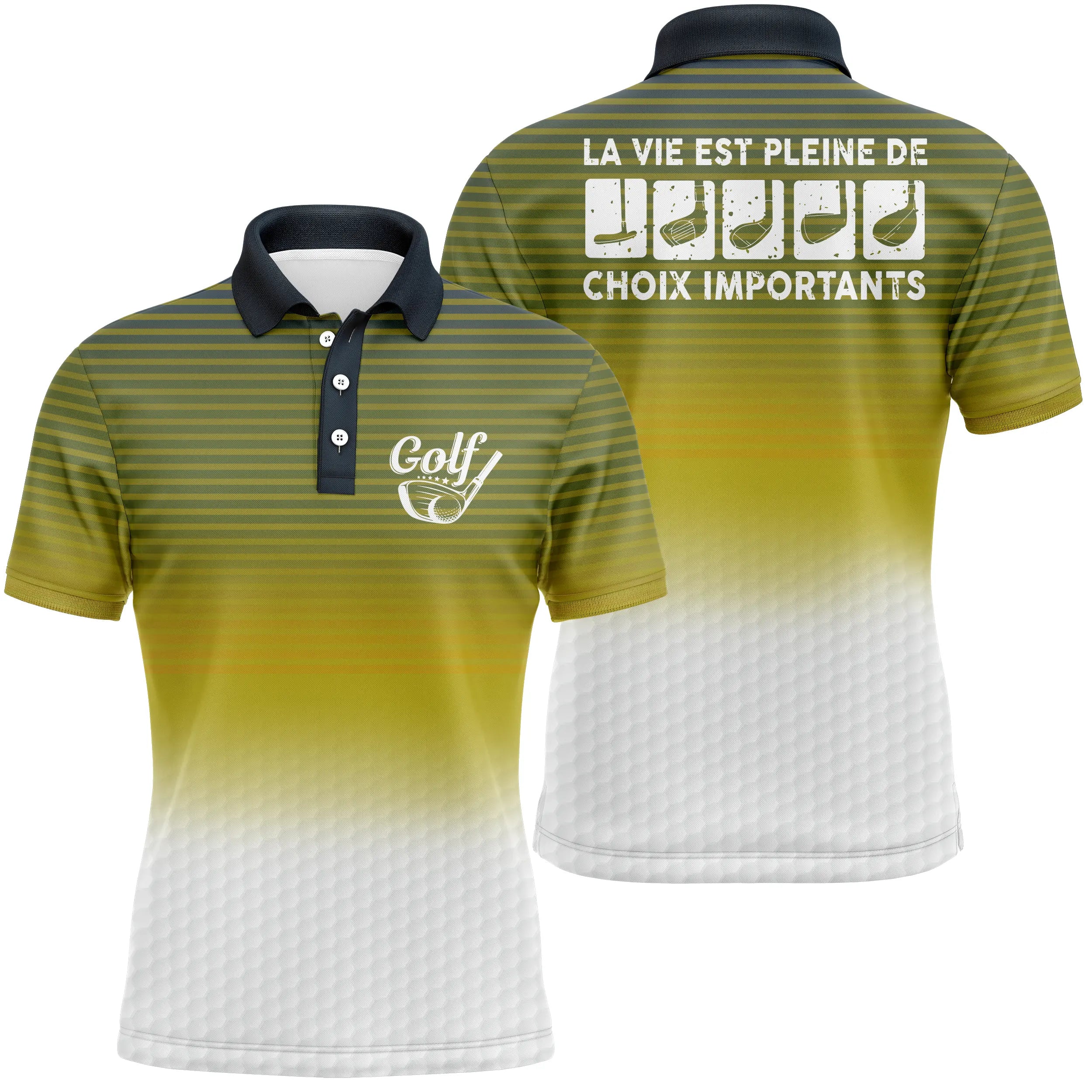 Golf Polo, Funny Golf Gift, Quick-Dry Polo for Men and Women, Golf Club, Life is Full of Important Choices