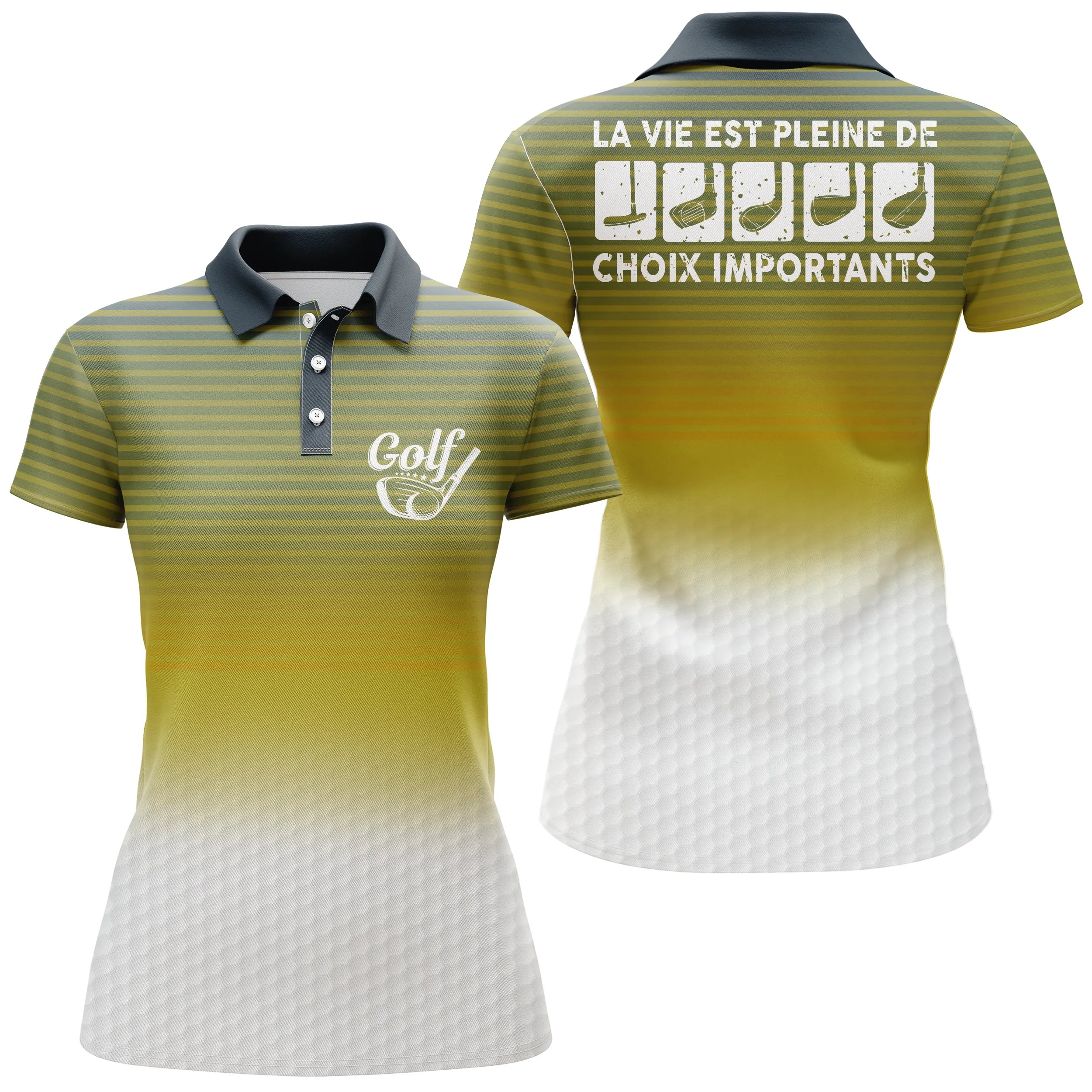 Golf Polo, Funny Golf Gift, Quick-Dry Polo for Men and Women, Golf Club, Life is Full of Important Choices