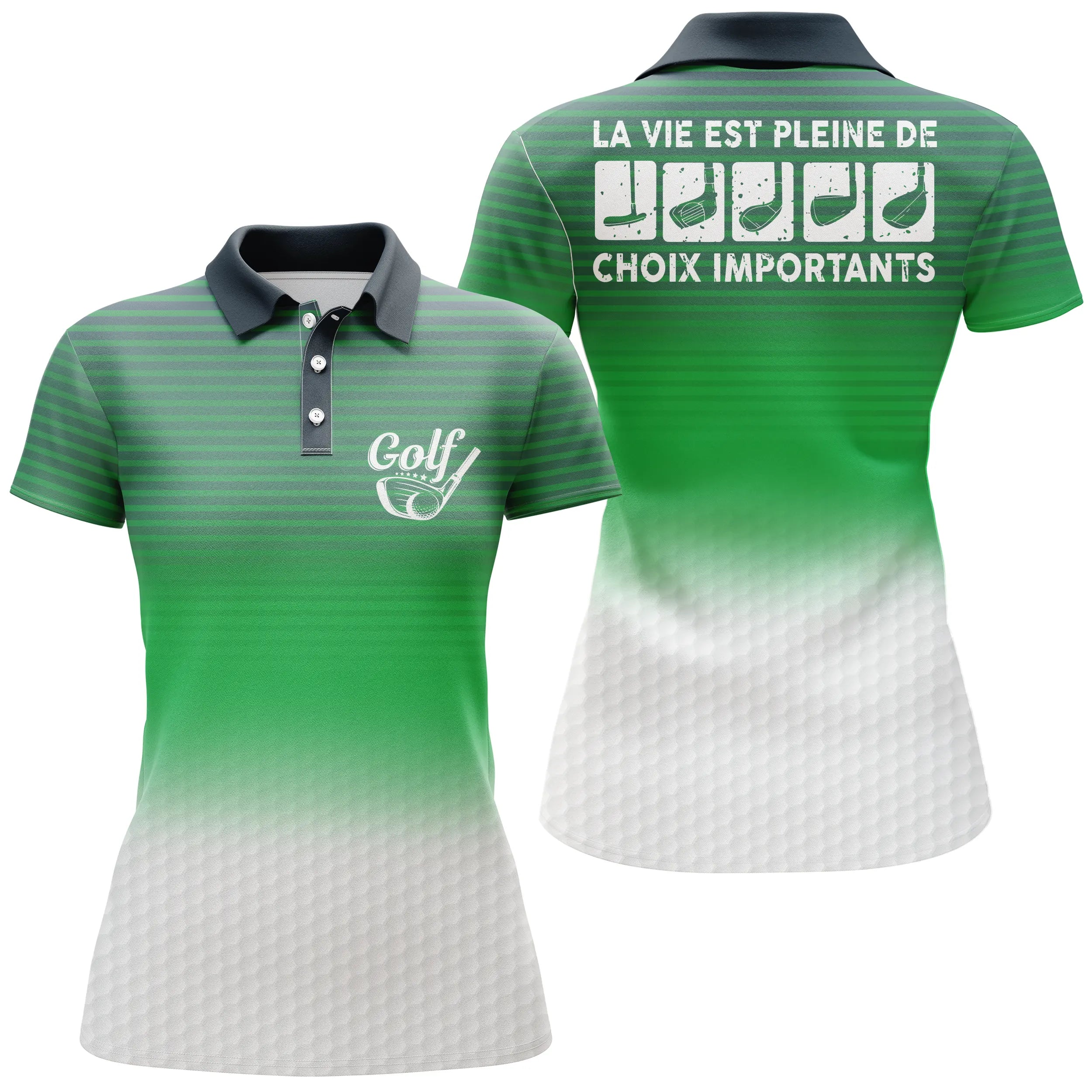 Golf Polo, Funny Golf Gift, Quick-Dry Polo for Men and Women, Golf Club, Life is Full of Important Choices