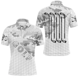 Golf Polo - Original Gift for Golfers - Quick-Drying Polo for Men and Women - Golf Skull Design - Golf Club - Camouflage