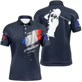 Golf Polo, Original Gift for Golfers, Quick-Drying Polo with French Flag - CTS17052212