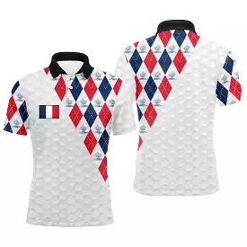 Golf Polo Shirt for Men and Women, France Flag Design, Lucky Golfer Gift - CT10092222