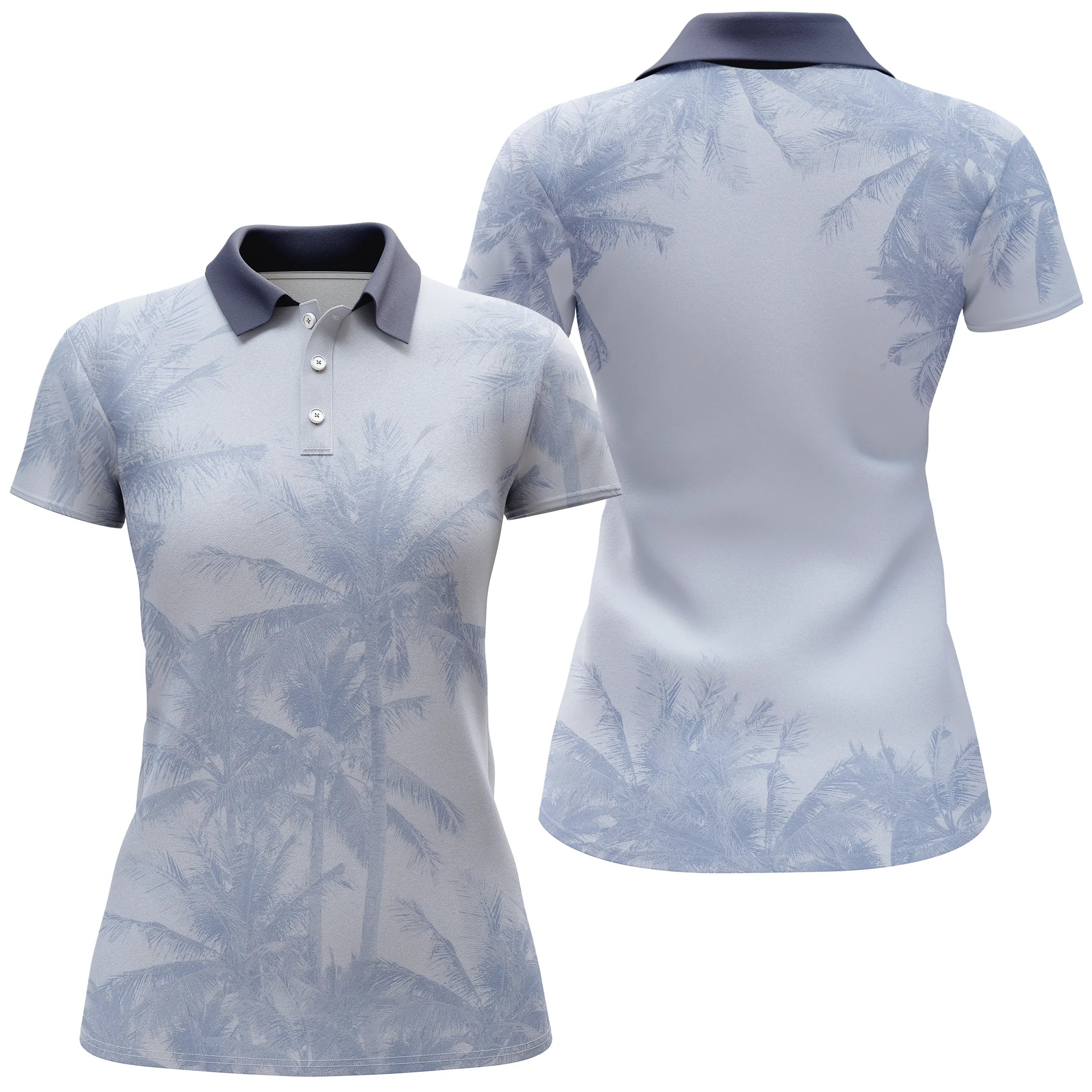 Golf Polo Shirt for Men and Women - Nature Theme, Coconut Tree Art, Quick-Drying Polo for Golfers - CTS210