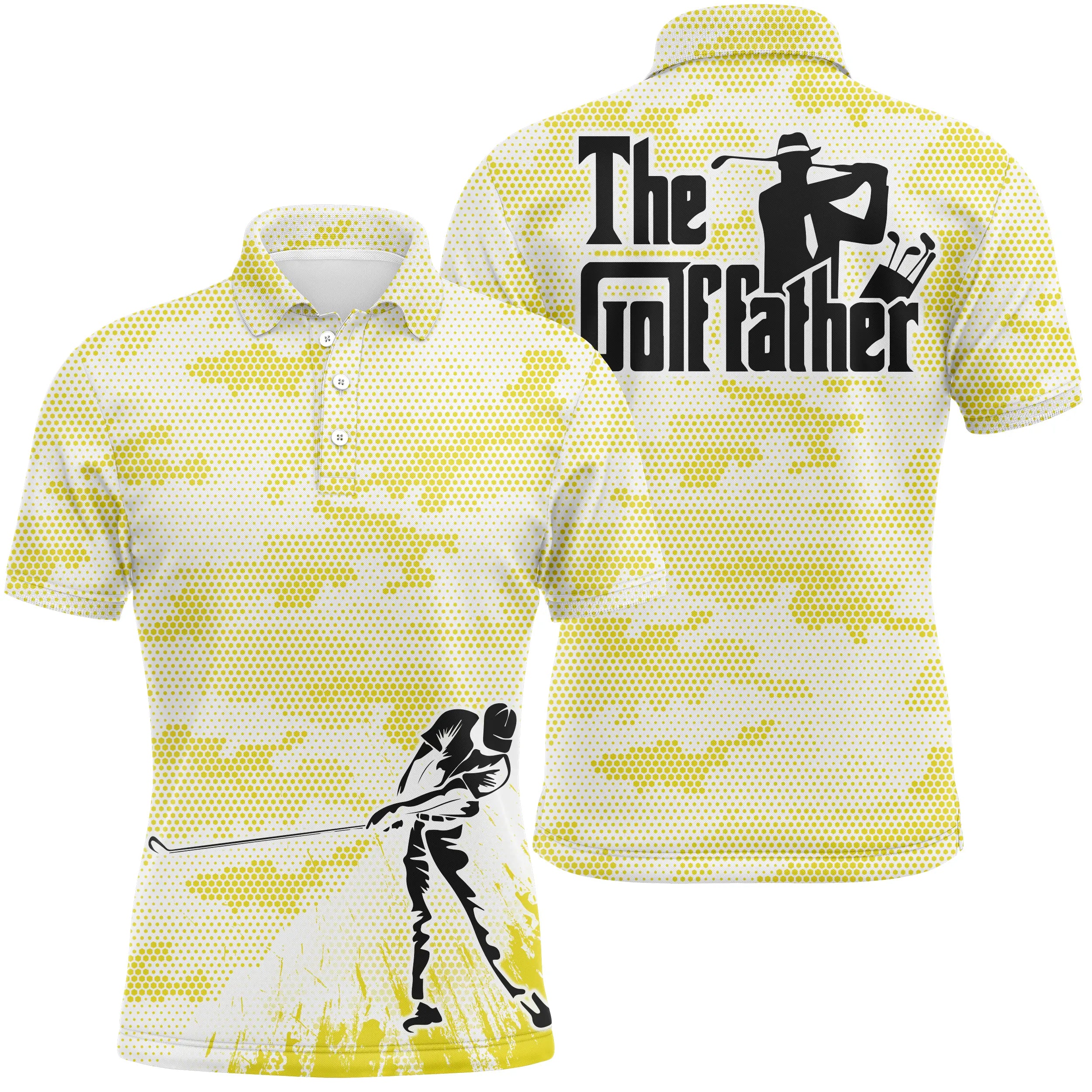 Golf Polo Shirt, Funny Golfer Gift, Quick-Dry Men's Polo, Golf Club, The Golf Father - CTS17052221