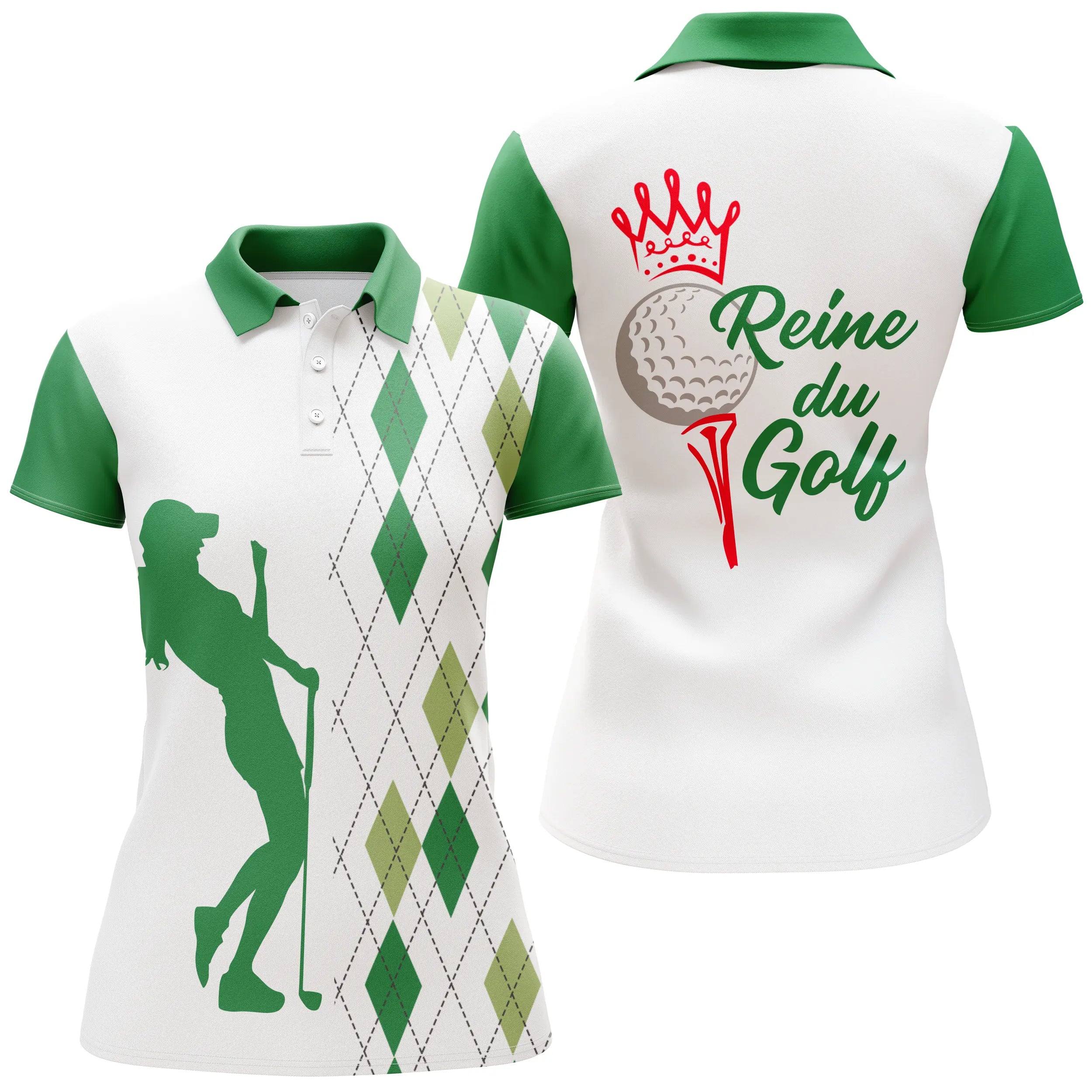 Golf Queen Polo, Women's Sportswear, Golfer Humor Gift, Quick-Drying Summer Polo - CTS13052216