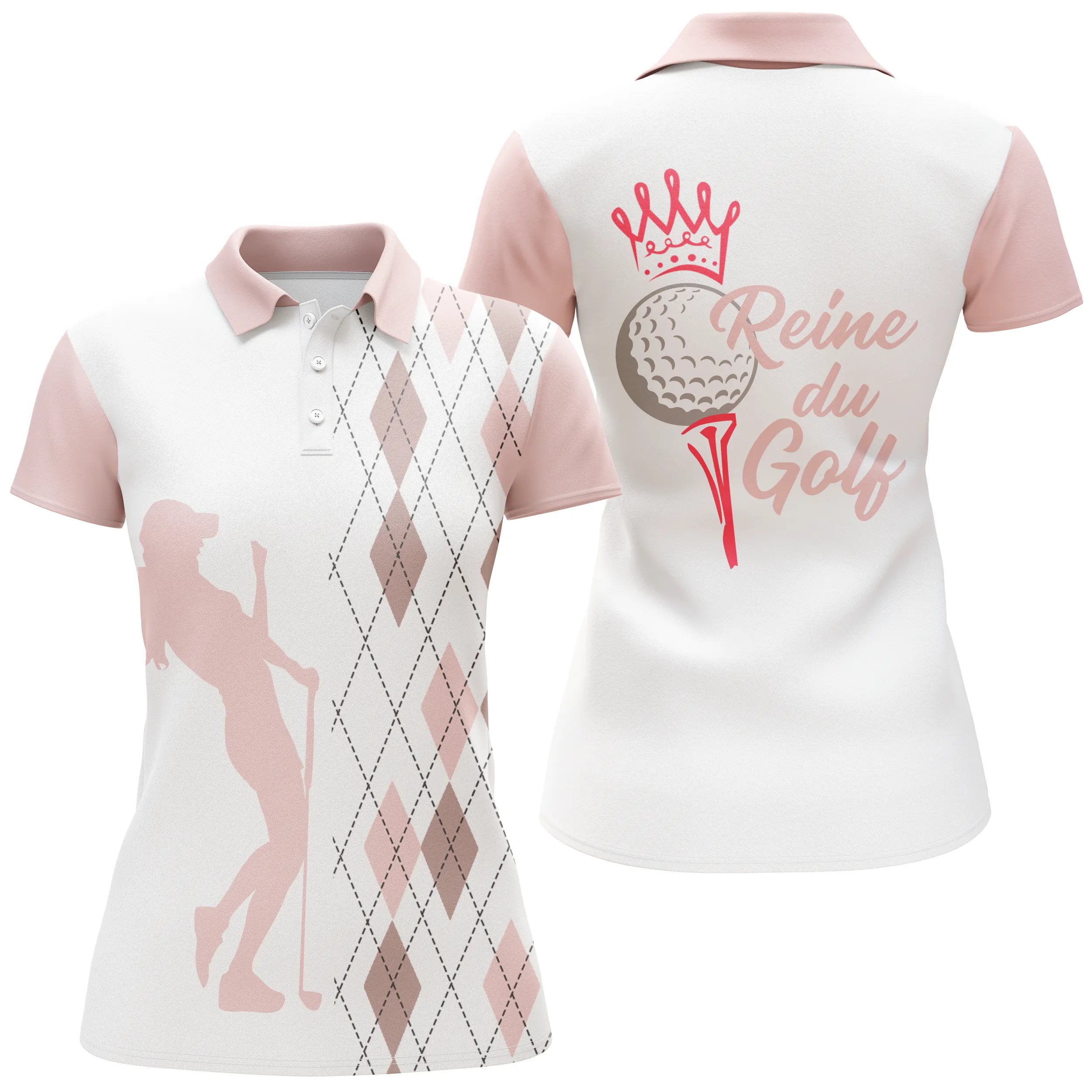 Golf Queen Polo, Women's Sportswear, Golfer Humor Gift, Quick-Drying Summer Polo - CTS13052216