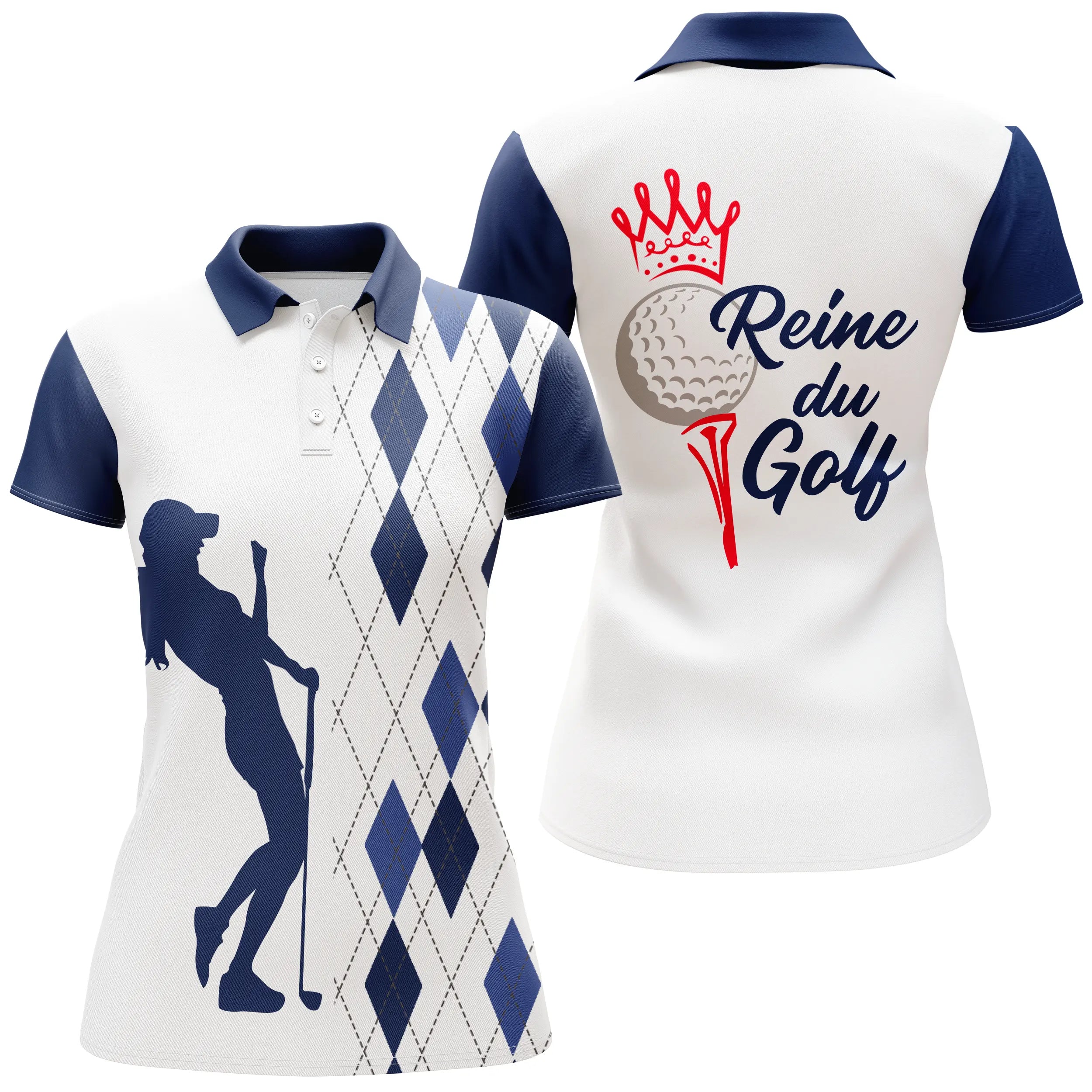 Golf Queen Polo, Women's Sportswear, Golfer Humor Gift, Quick-Drying Summer Polo - CTS13052216