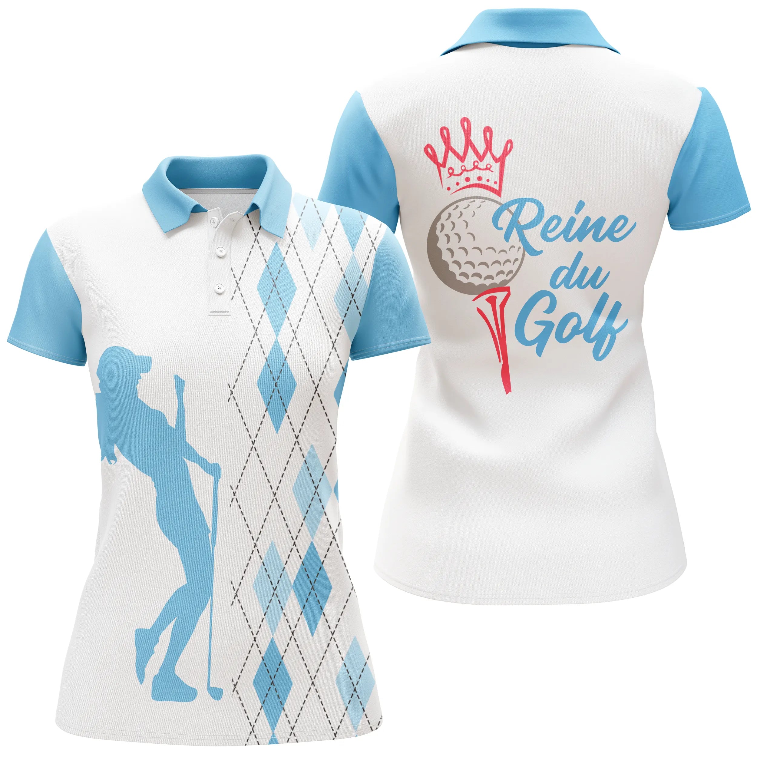 Golf Queen Polo, Women's Sportswear, Golfer Humor Gift, Quick-Drying Summer Polo - CTS13052216