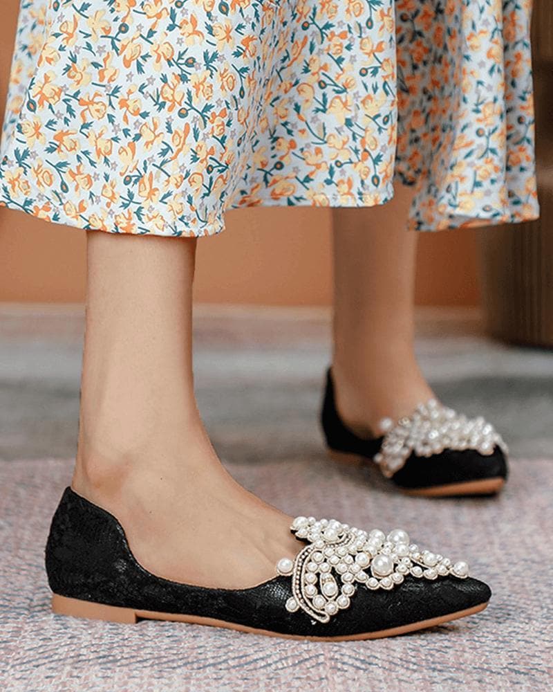 Google-friendly Elegant Daily Pearl Flats