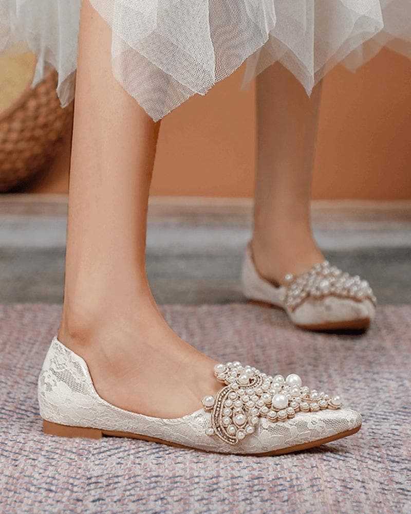 Google-friendly Elegant Daily Pearl Flats