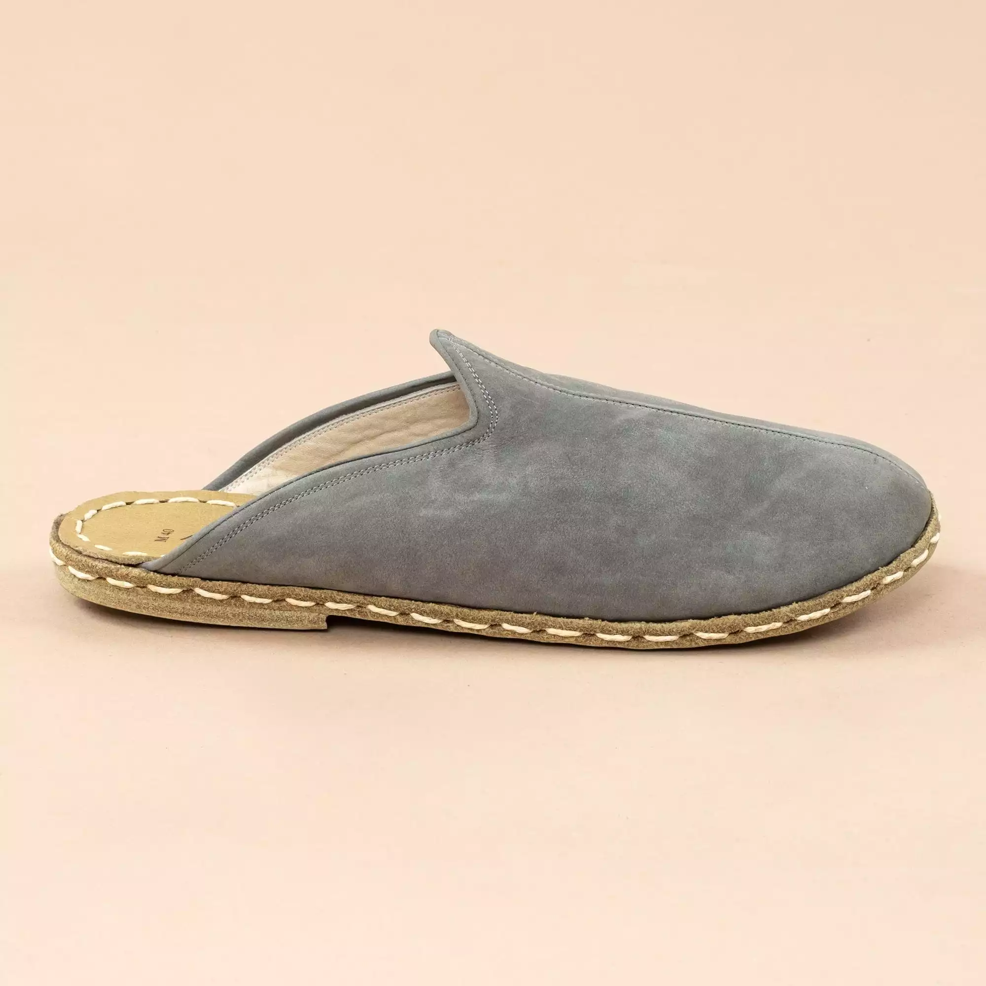 Gray Men's Barefoot Slippers