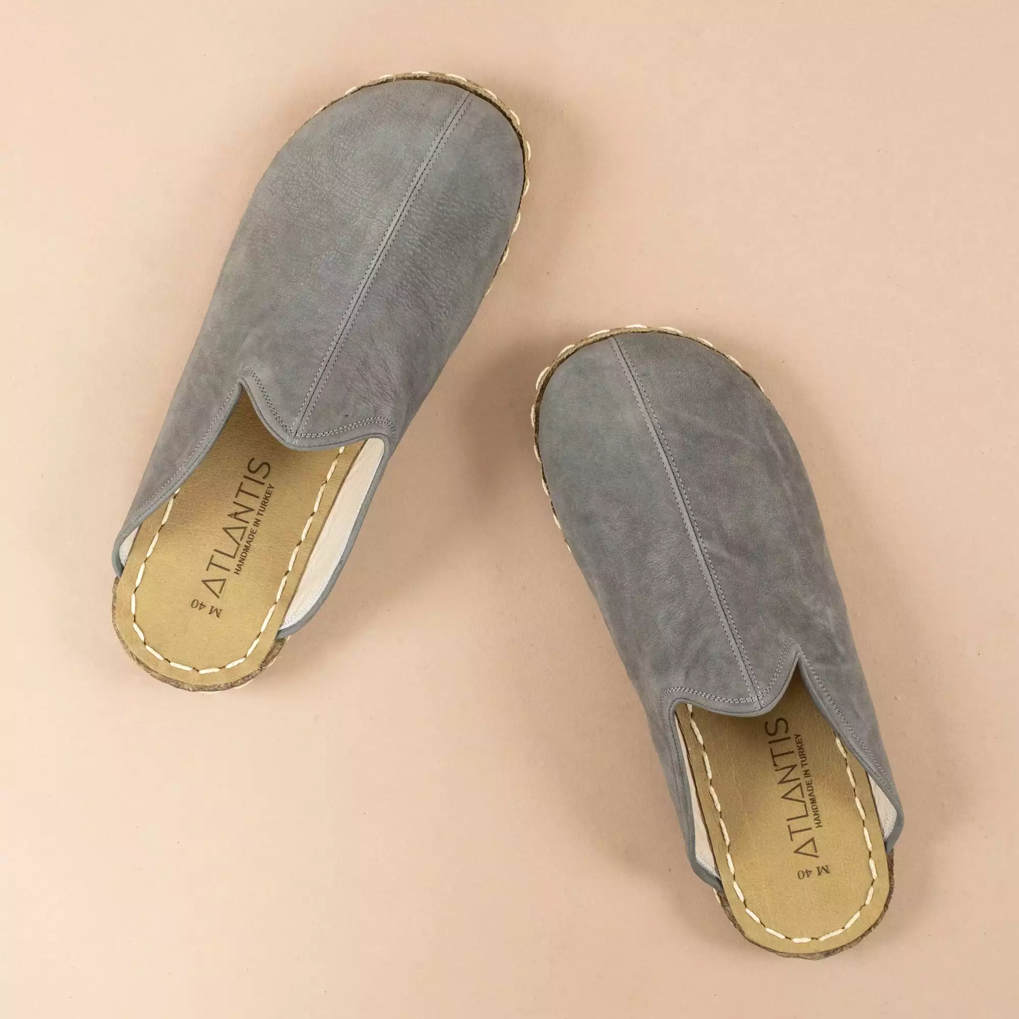 Gray Men's Barefoot Slippers