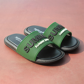 Green Soft Kids Slippers