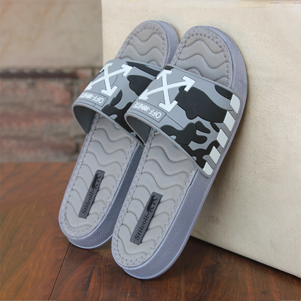 Grey Men's Soft Slippers