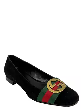 Gucci Black Velvet Flats size 8 - Best Price and Availability Online - Limited Stock