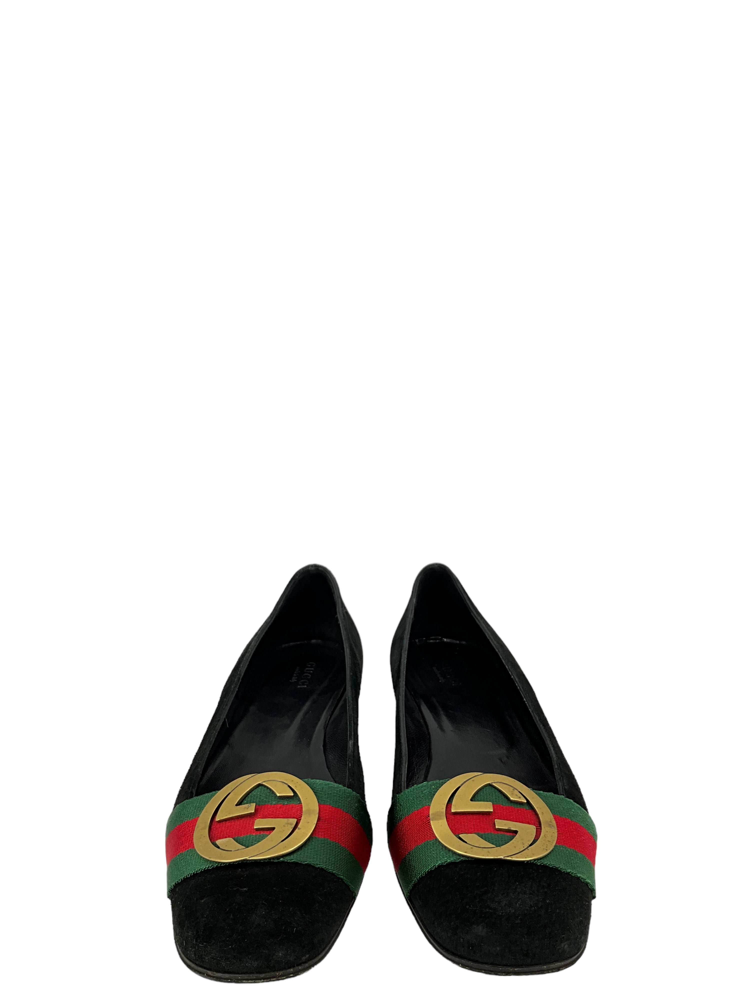 Gucci Black Velvet Flats size 8 - Best Price and Availability Online - Limited Stock