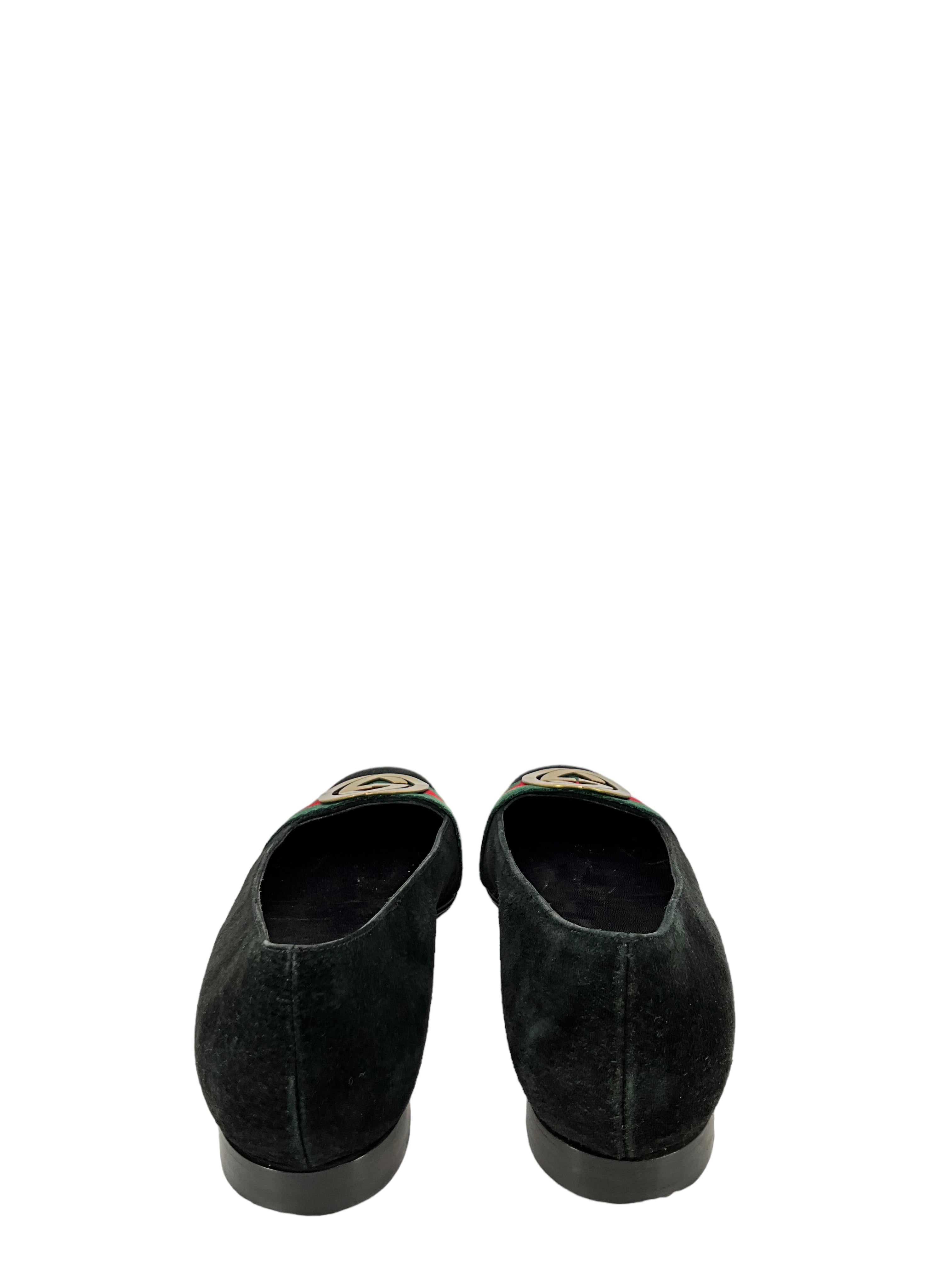 Gucci Black Velvet Flats size 8 - Best Price and Availability Online - Limited Stock