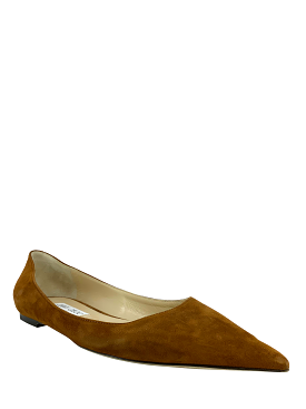 Jimmy Choo Suede Love Flats - Size 10.