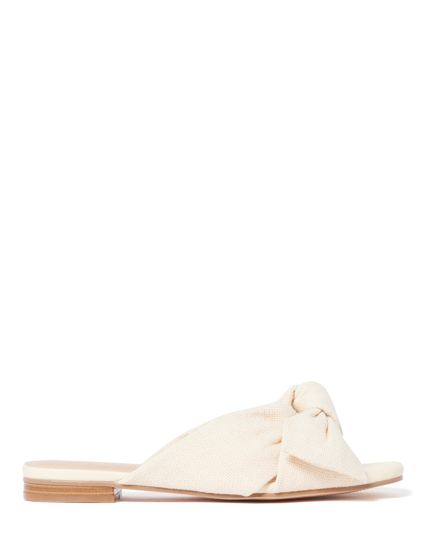 Jordan Knot Linen Flat Slide - Buy Now for Stylish and Comfortable Footwear