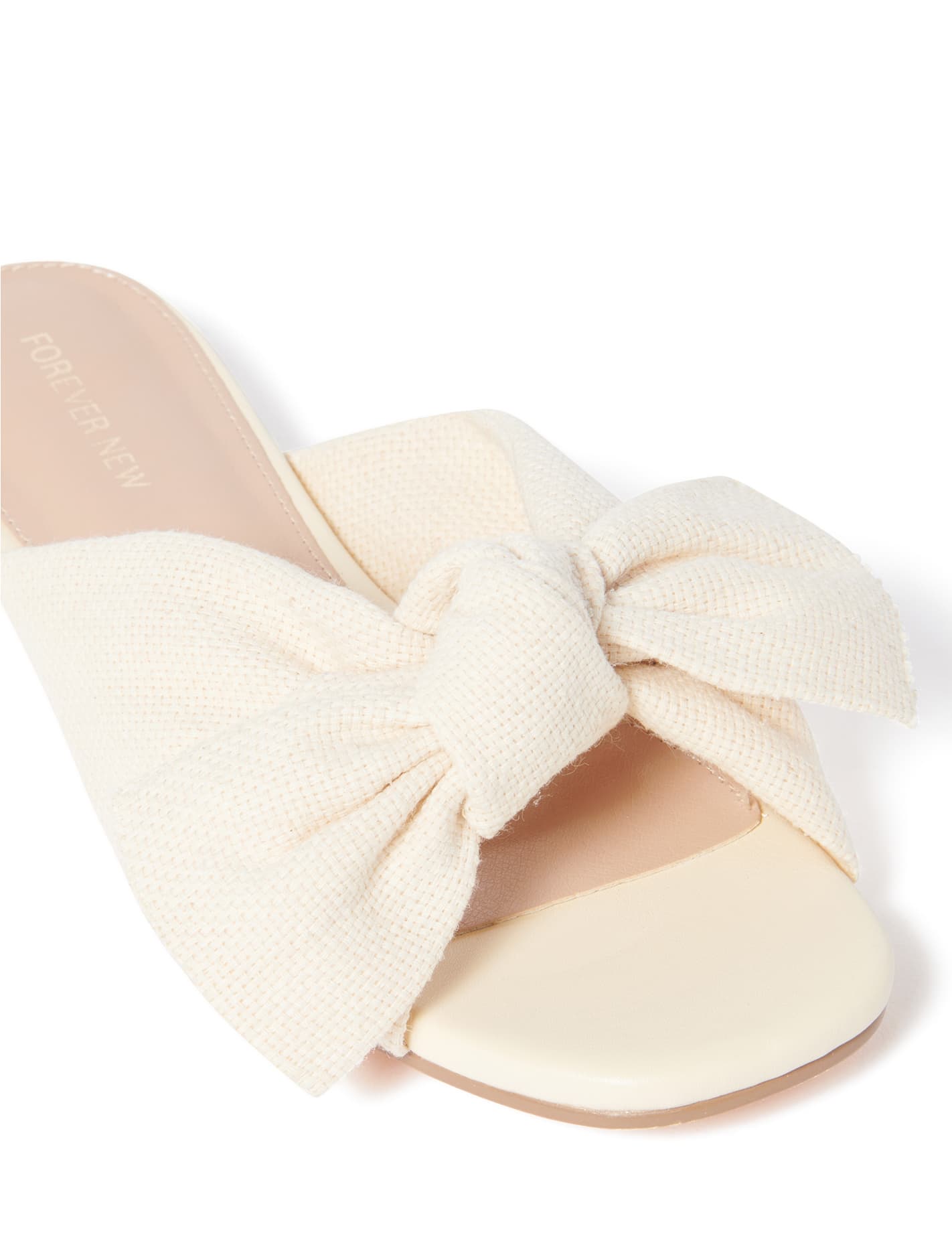 Jordan Knot Linen Flat Slide - Buy Now for Stylish and Comfortable Footwear