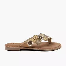 Julia Beige Slippers