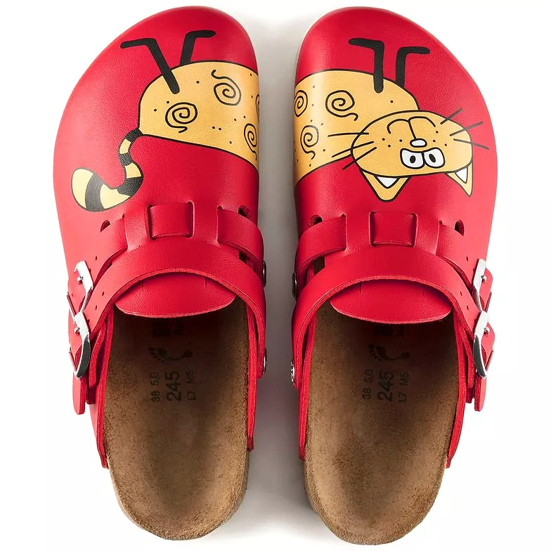 Kay Red Birkenstock Clogs - Get the Best Deals on Birkis Birko-Flor Cat Supergrip Clogs Now!