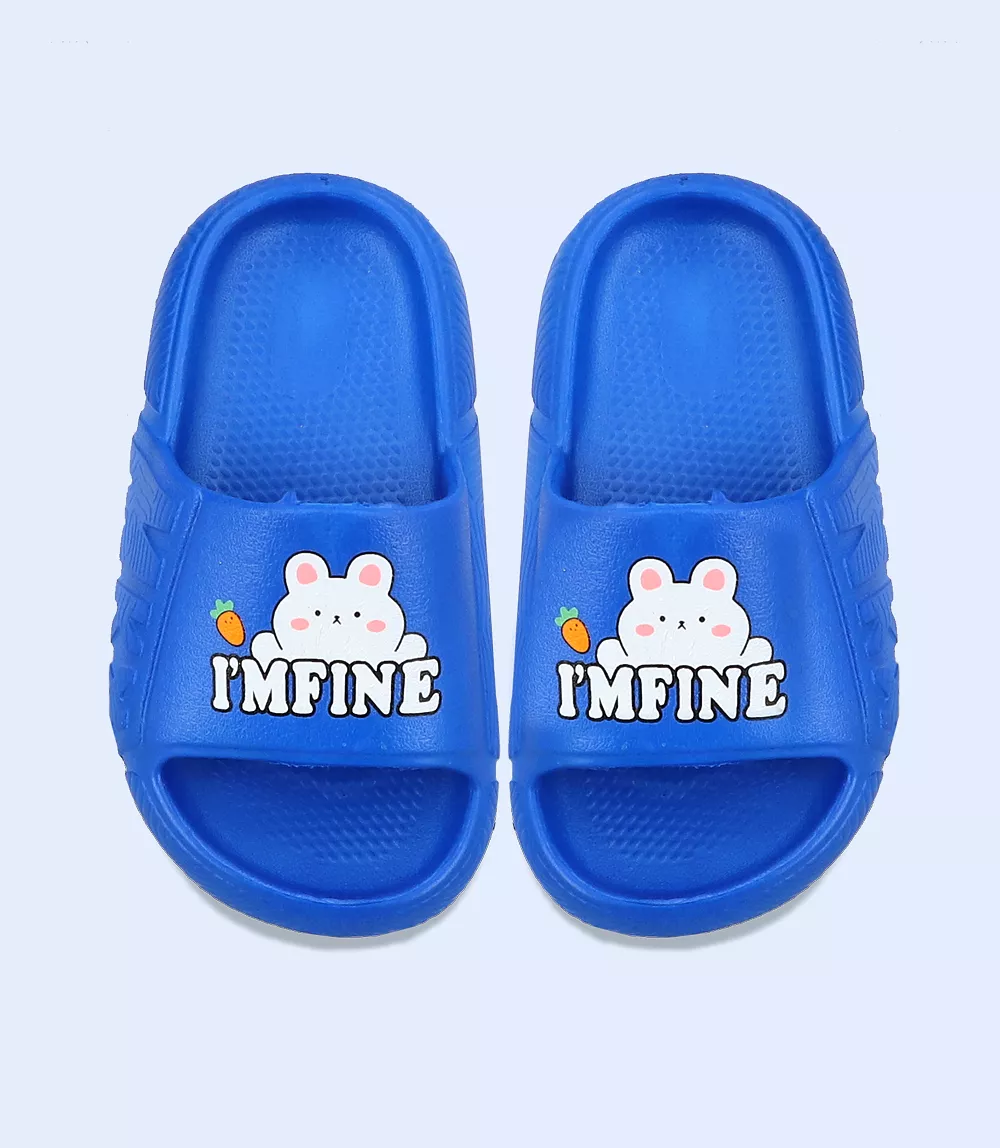 KB0053 Boys Casual Slipper, Blue