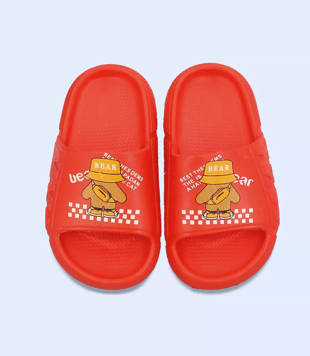 KB0055 boys red casual slipper