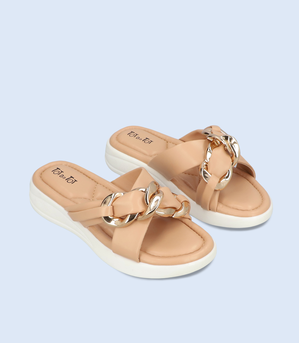 KG0098 Peach Girls Casual Slipper