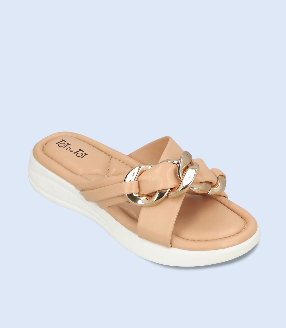 KG0098 Peach Girls Casual Slipper