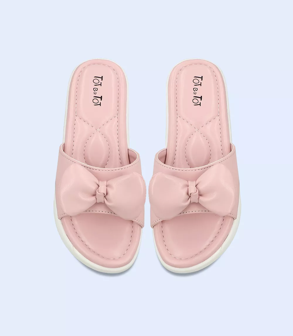 KG0099 Pink Kids Casual Slipper.