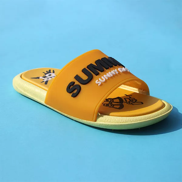 Kids Yellow Soft Slippers